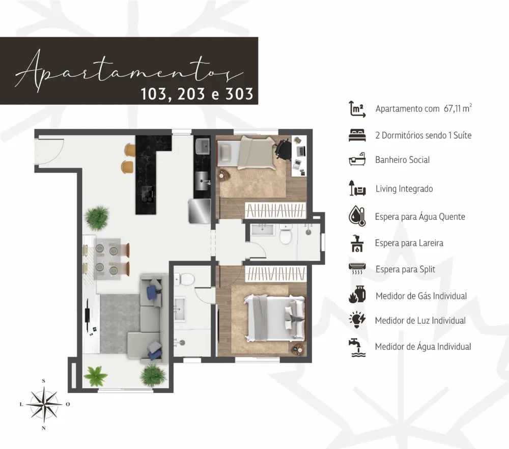 Apartamento para venda no bairro Moura em Gramado