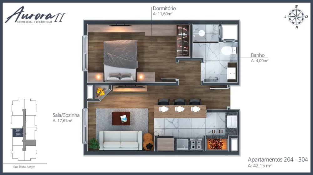 Apartamento para venda no bairro Moura em Gramado