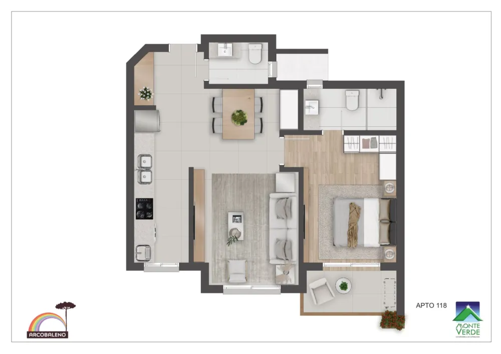 Apartamento para venda no bairro Floresta em Gramado