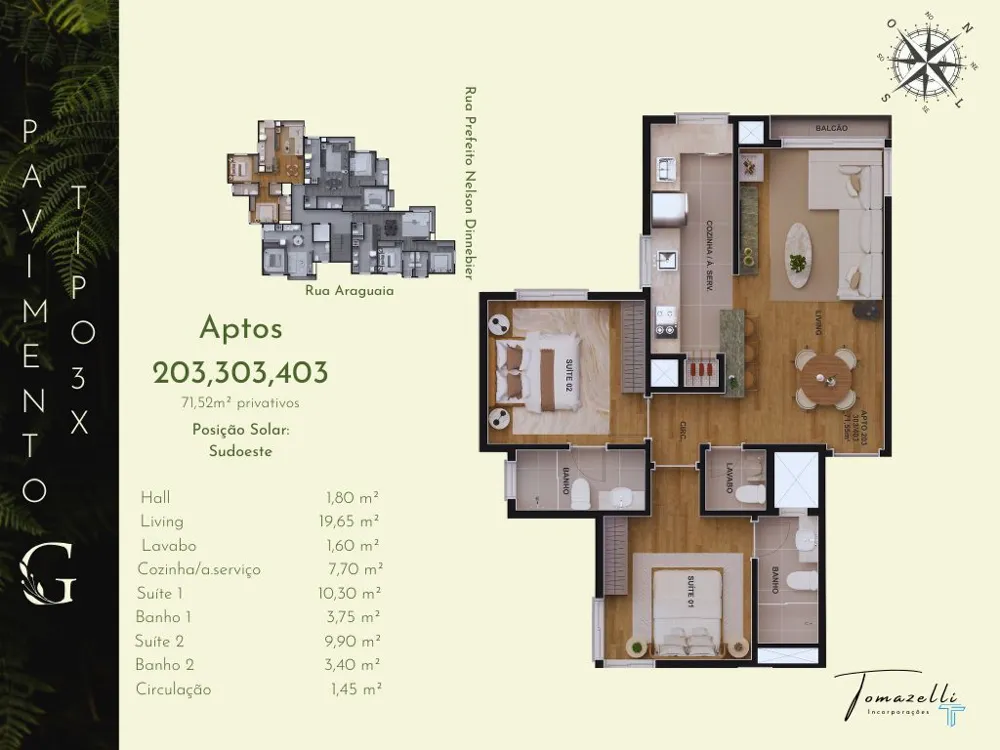Apartamento para venda no bairro Piratini em Gramado