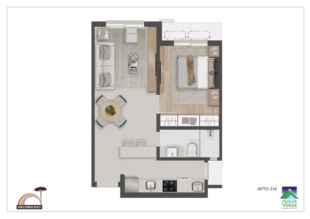 Apartamento para venda no bairro Floresta em Gramado