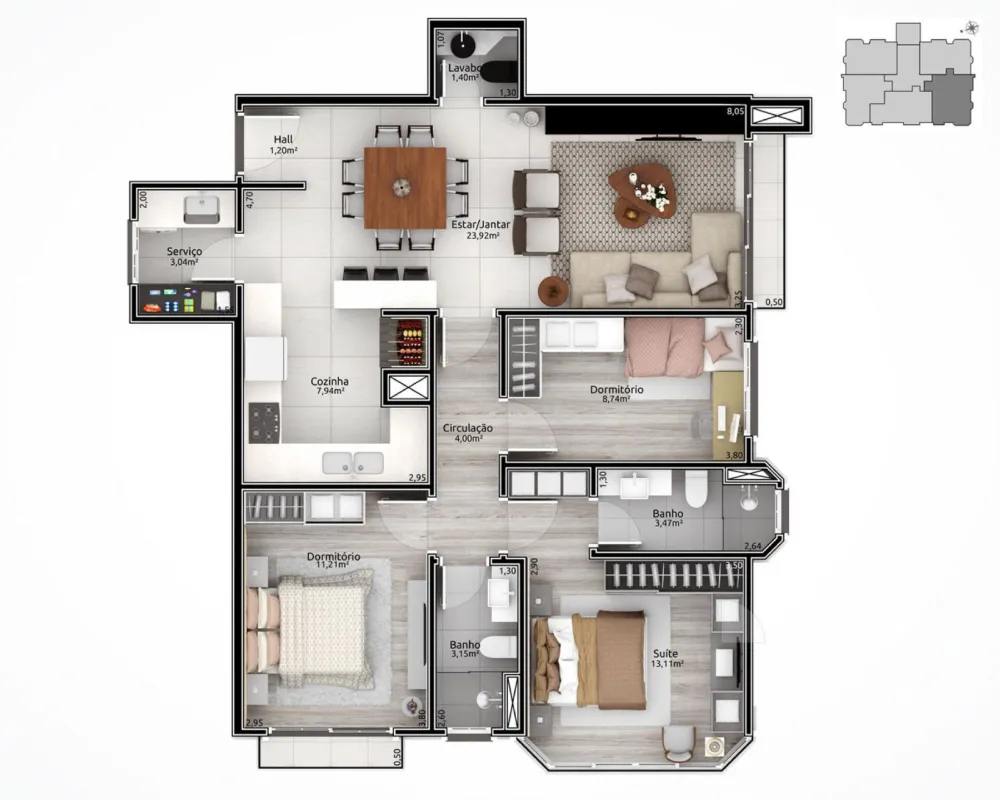 Apartamento para venda no bairro Planalto em Gramado