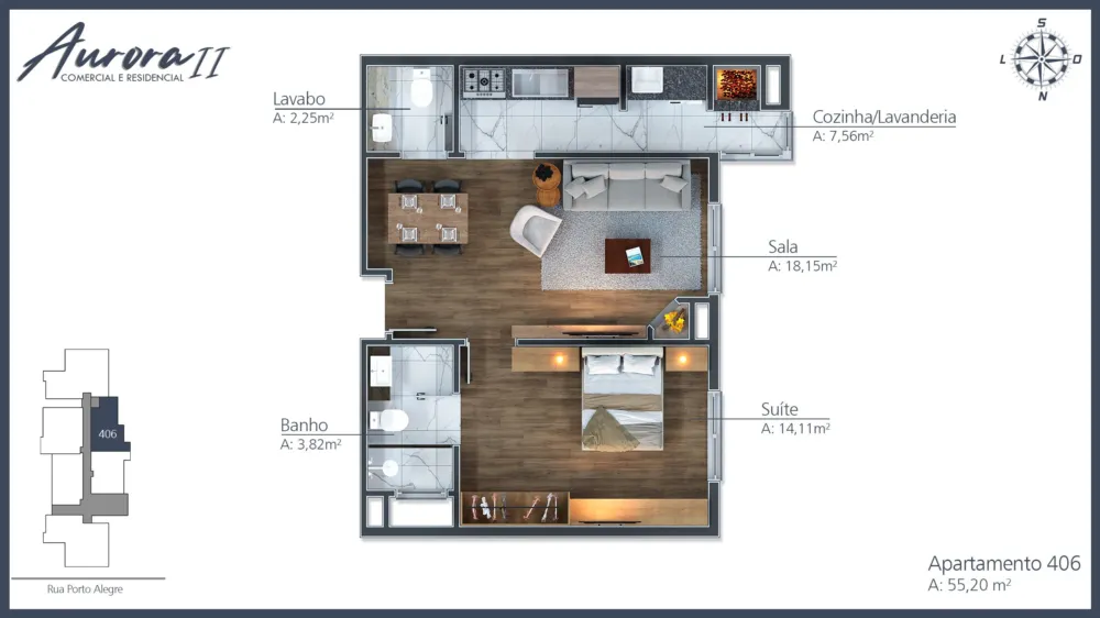 Apartamento para venda no bairro Moura em Gramado