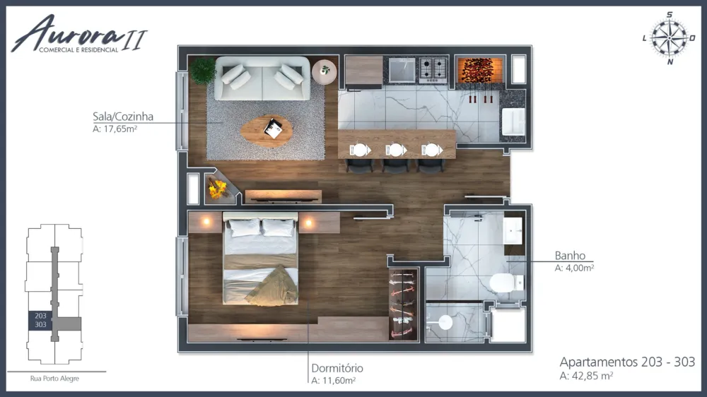 Apartamento para venda no bairro Moura em Gramado