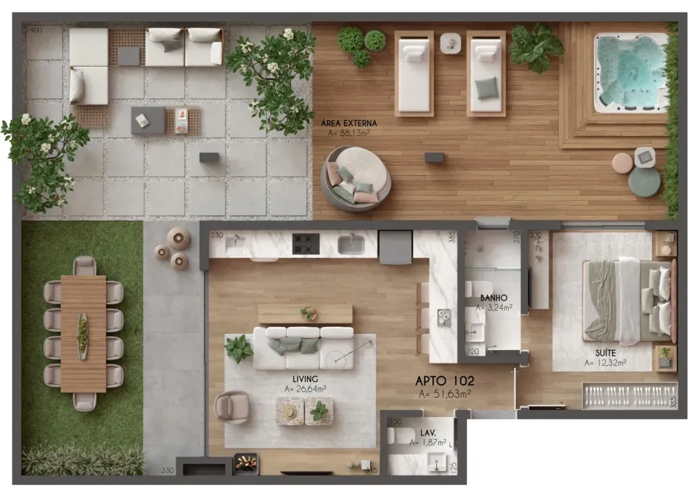 Apartamento para venda no bairro Centro  em Canela