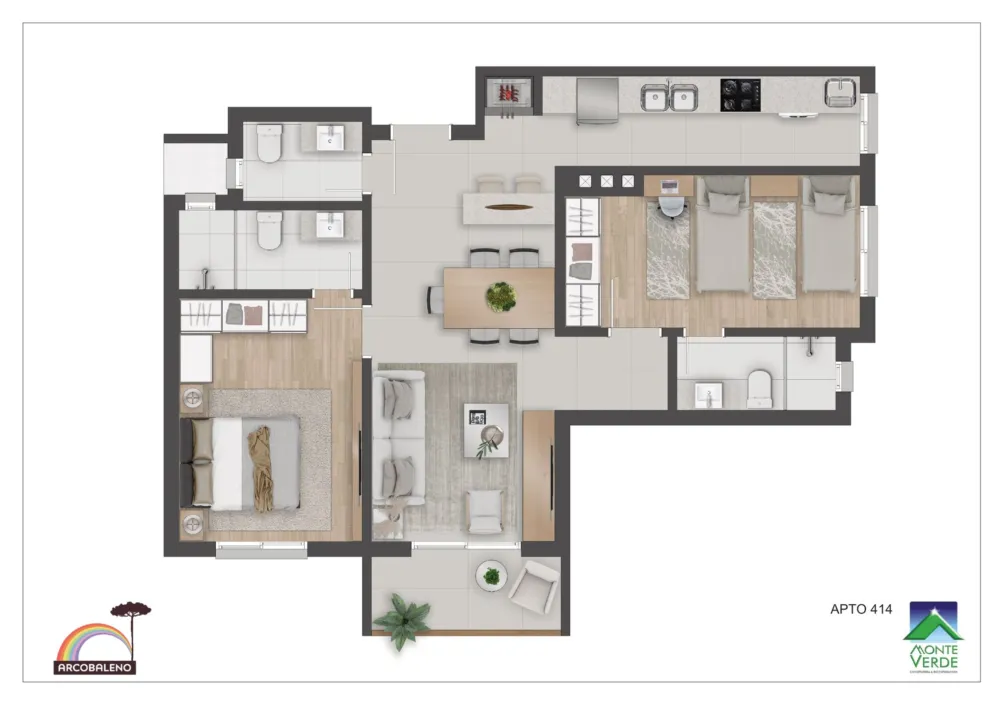 Apartamento para venda no bairro Floresta em Gramado