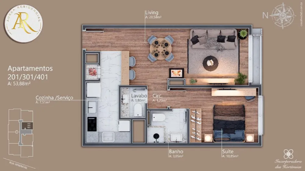 Apartamento para venda no bairro Av. Central em Gramado