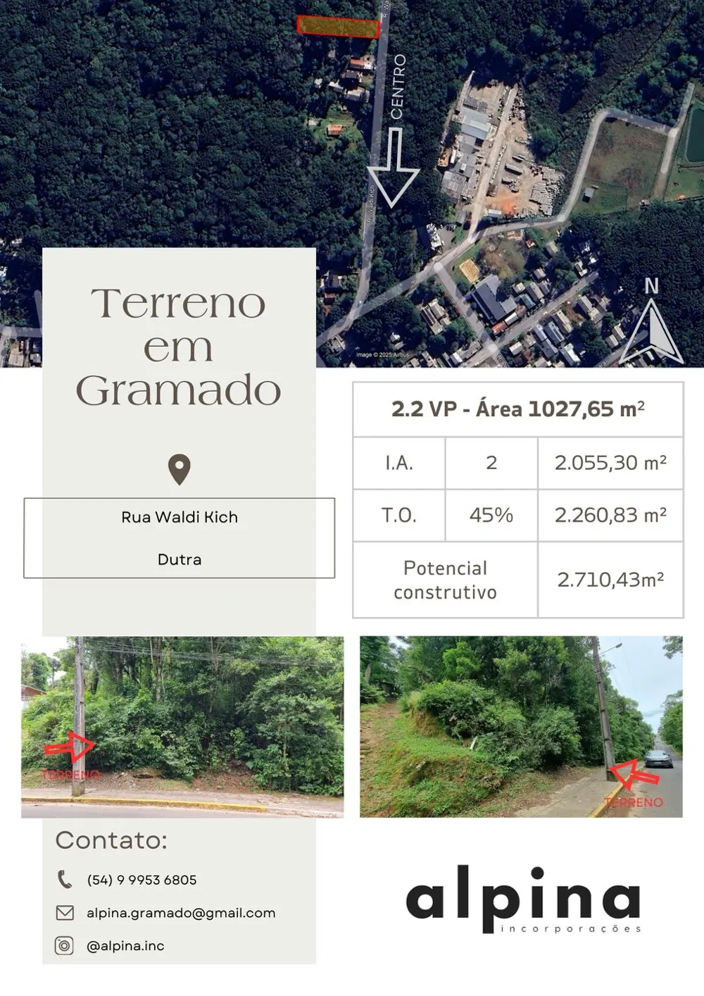Terreno Padrão para venda no bairro Moura em Gramado