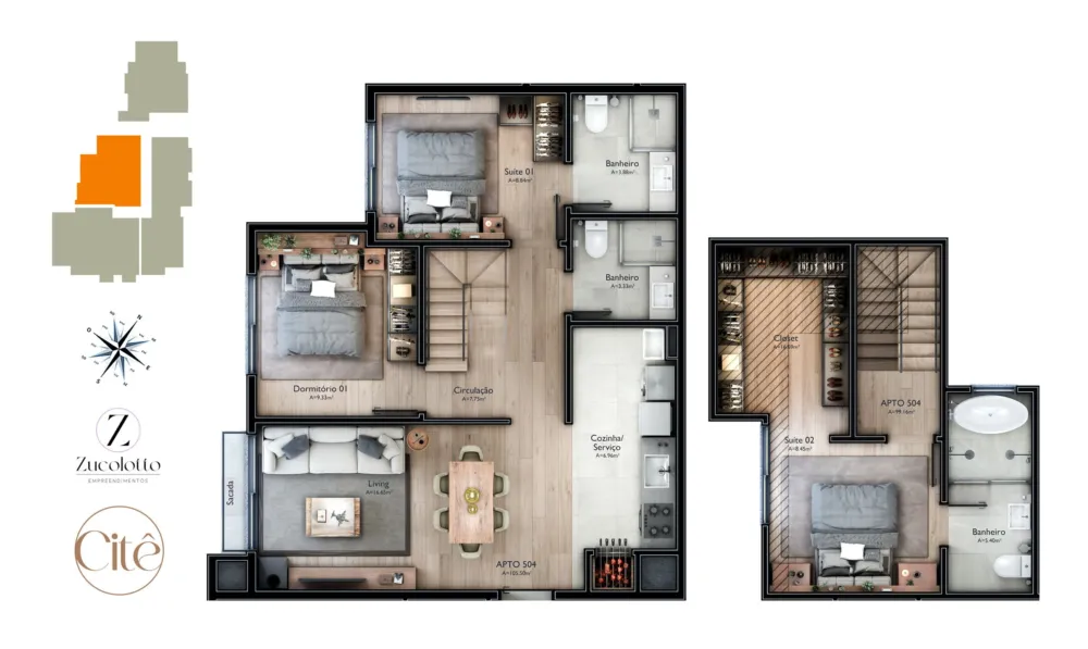 Apartamento para venda no bairro Carniel em Gramado