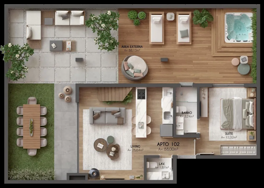 Apartamento para venda no bairro Centro  em Canela