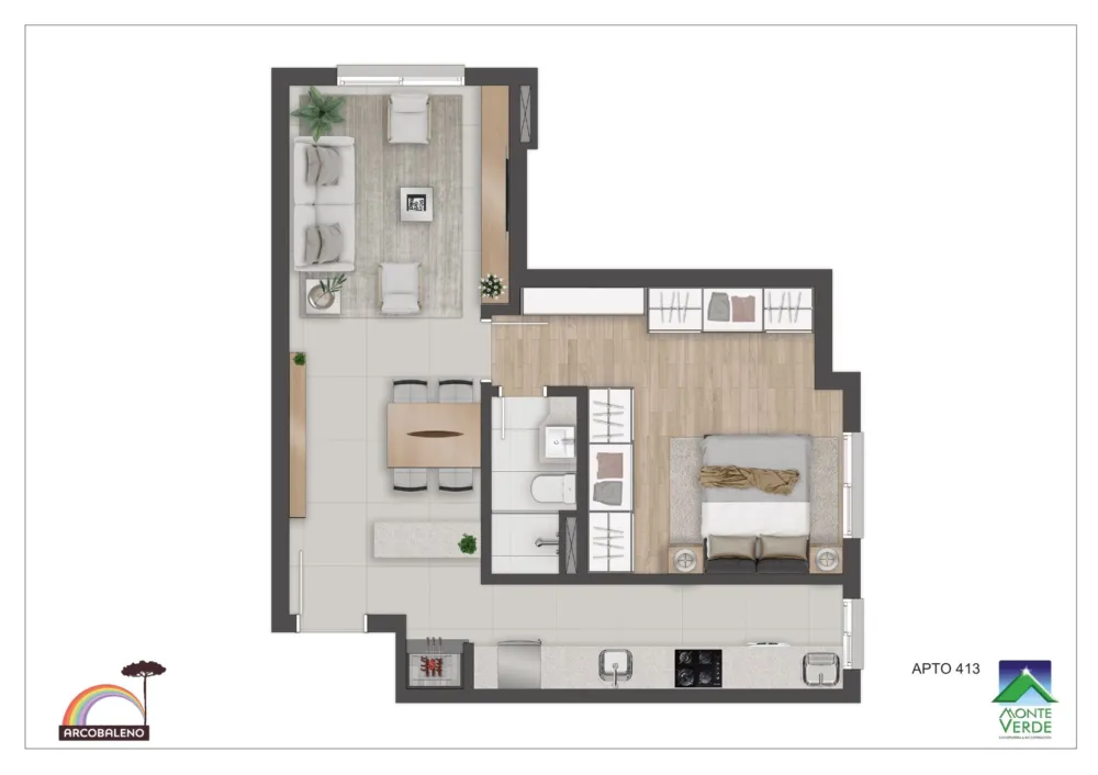 Apartamento para venda no bairro Floresta em Gramado