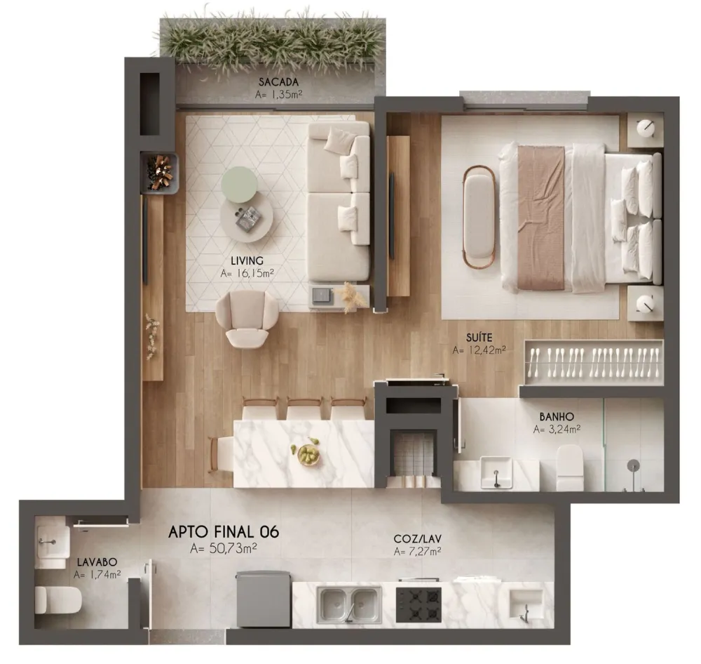 Apartamento para venda no bairro Centro  em Canela