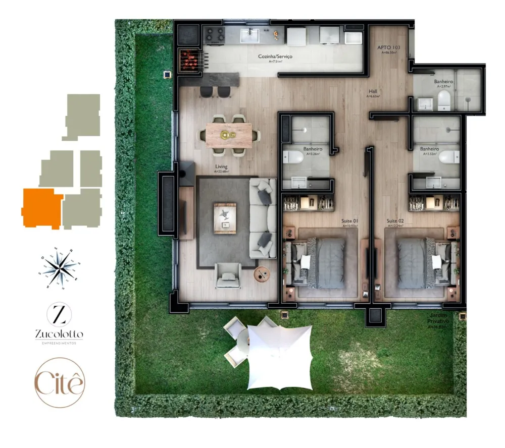 Apartamento para venda no bairro Carniel em Gramado