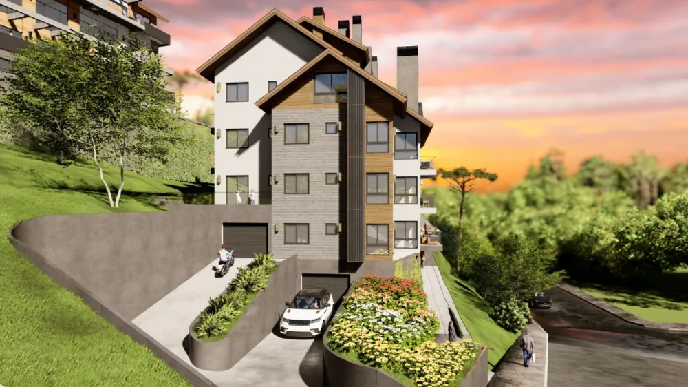 Apartamento 1 quarto para venda no bairro Moura em Gramado
