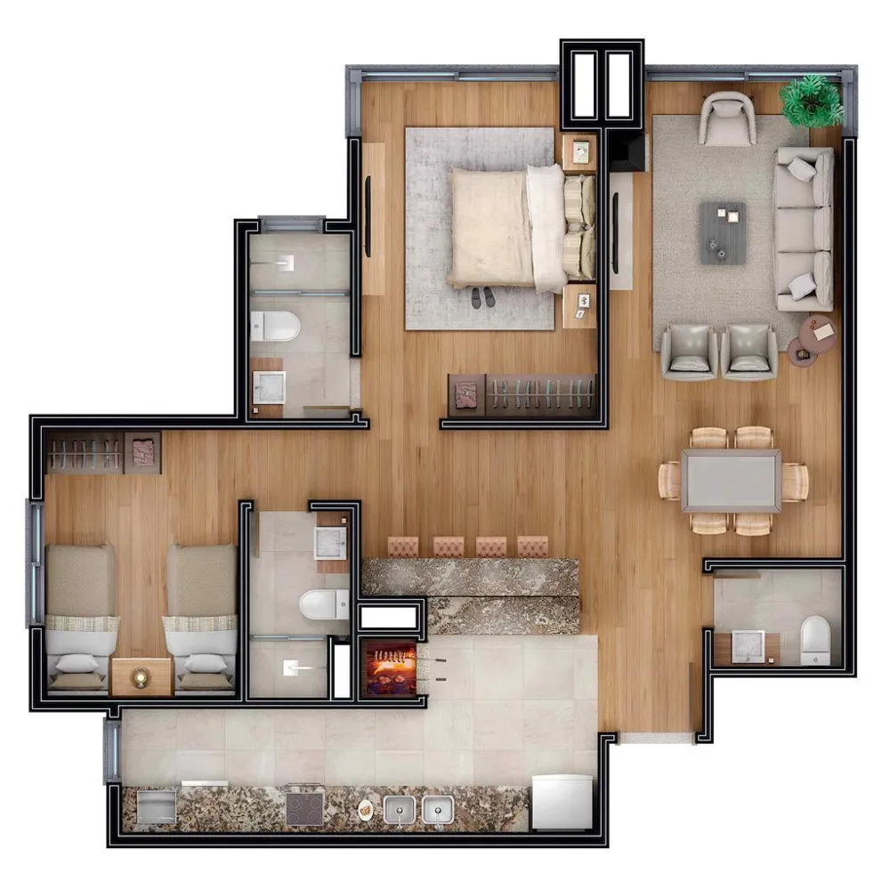 Apartamento para venda no bairro Carniel em Gramado