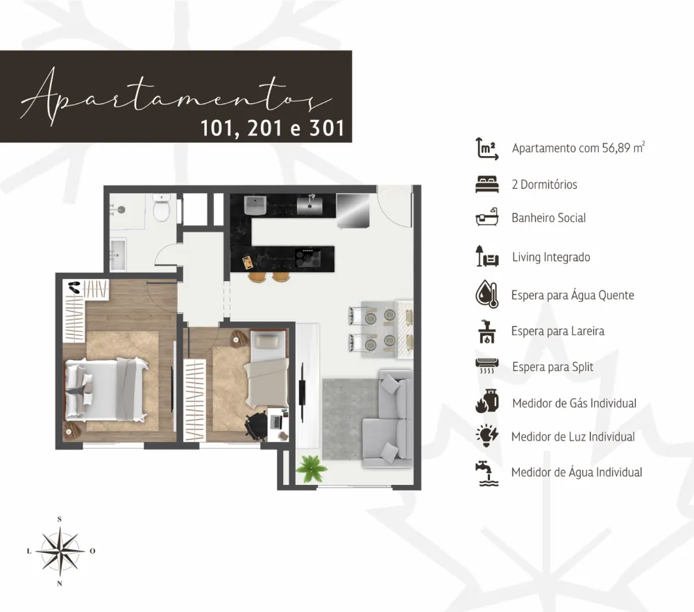 Apartamento para venda no bairro Moura em Gramado