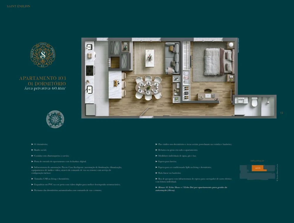 Apartamento para venda no bairro Centro  em Canela