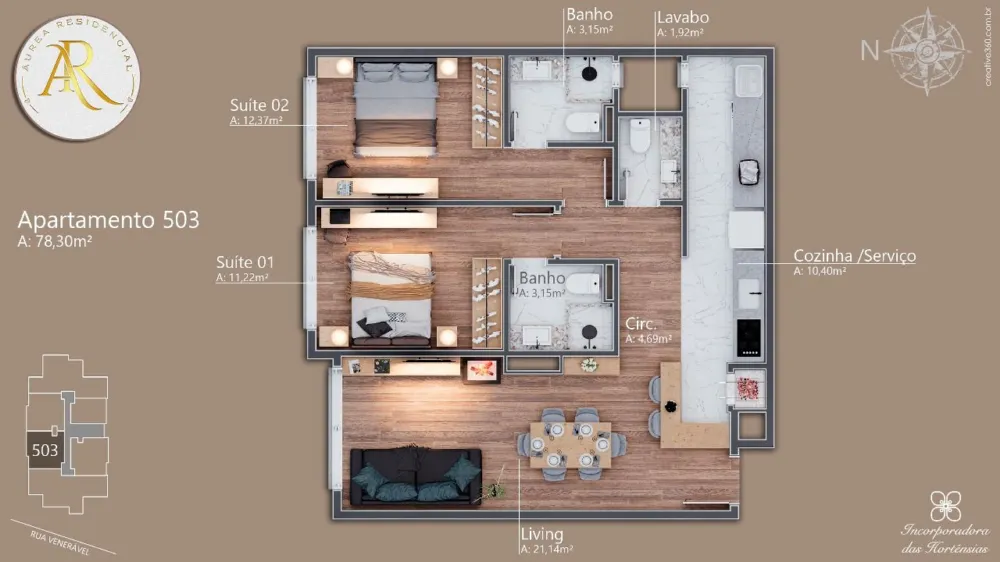 Apartamento para venda no bairro Av. Central em Gramado
