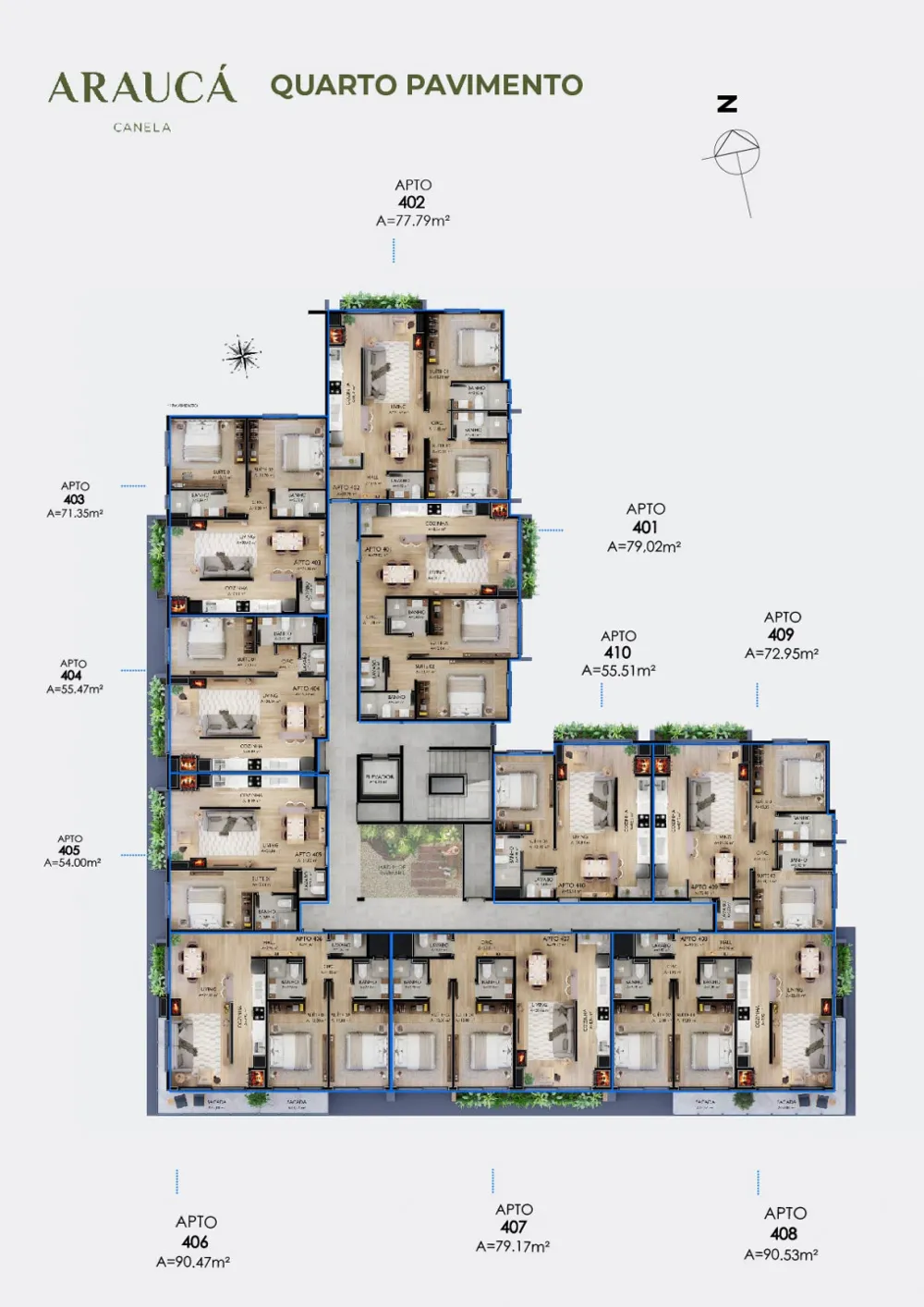 Apartamento para venda no bairro Centro  em Canela