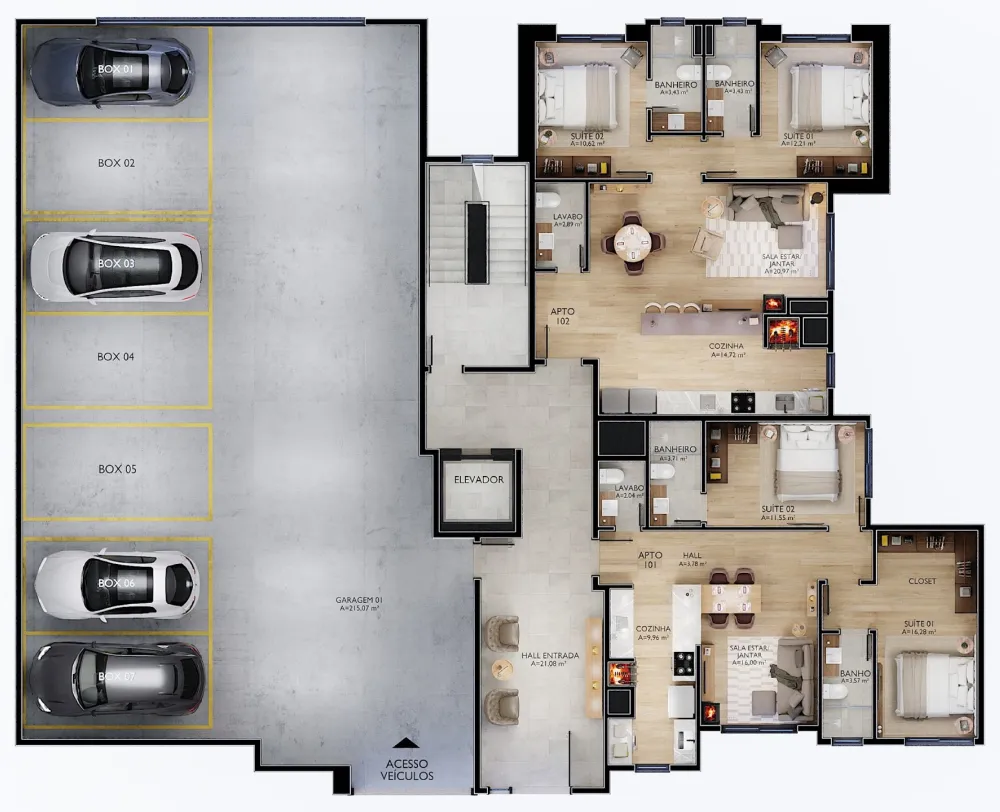 Apartamento para venda no bairro Centro em Gramado