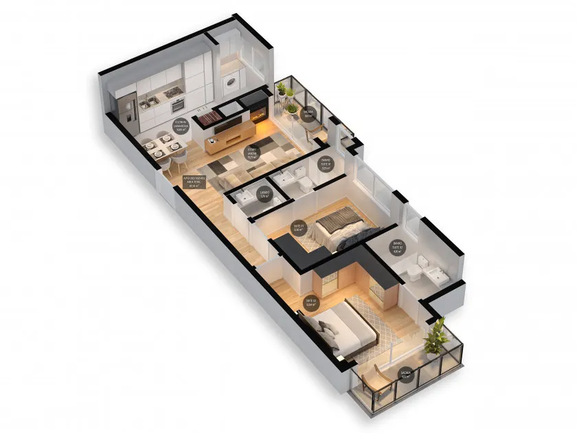 Apartamento para venda no bairro Centro  em Canela