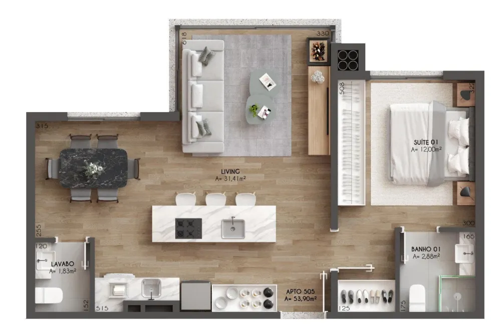 Apartamento para venda no bairro Centro  em Canela