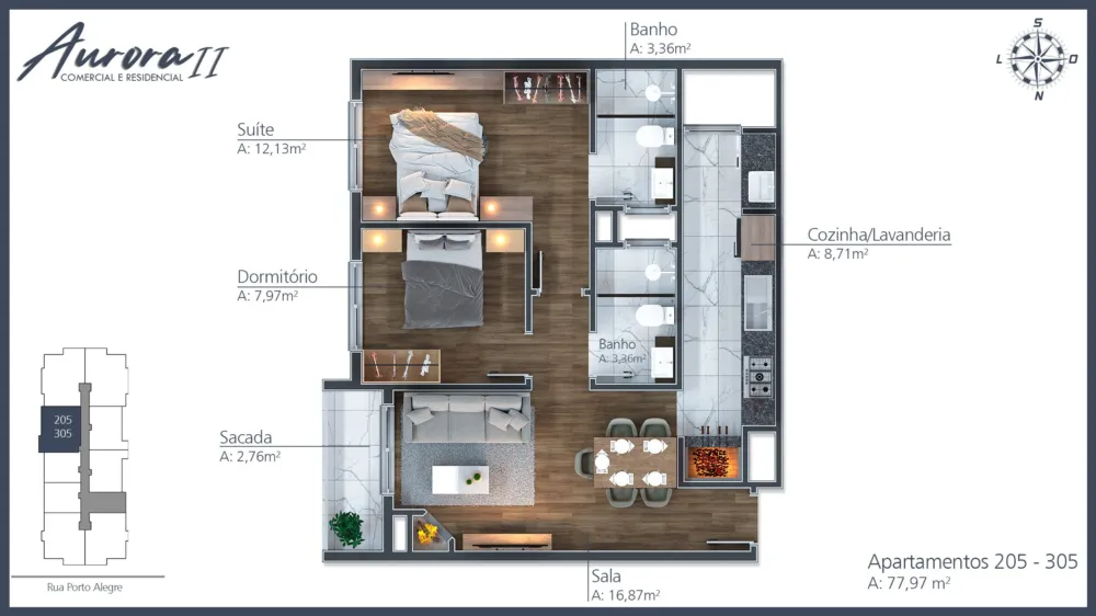 Apartamento para venda no bairro Moura em Gramado