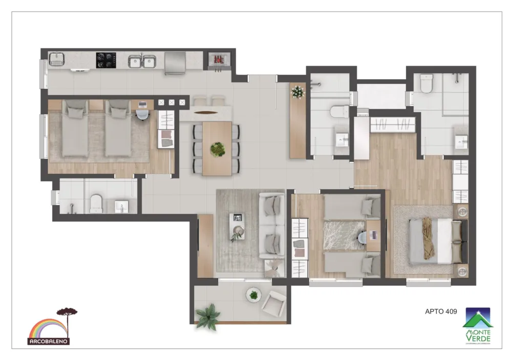 Apartamento para venda no bairro Floresta em Gramado