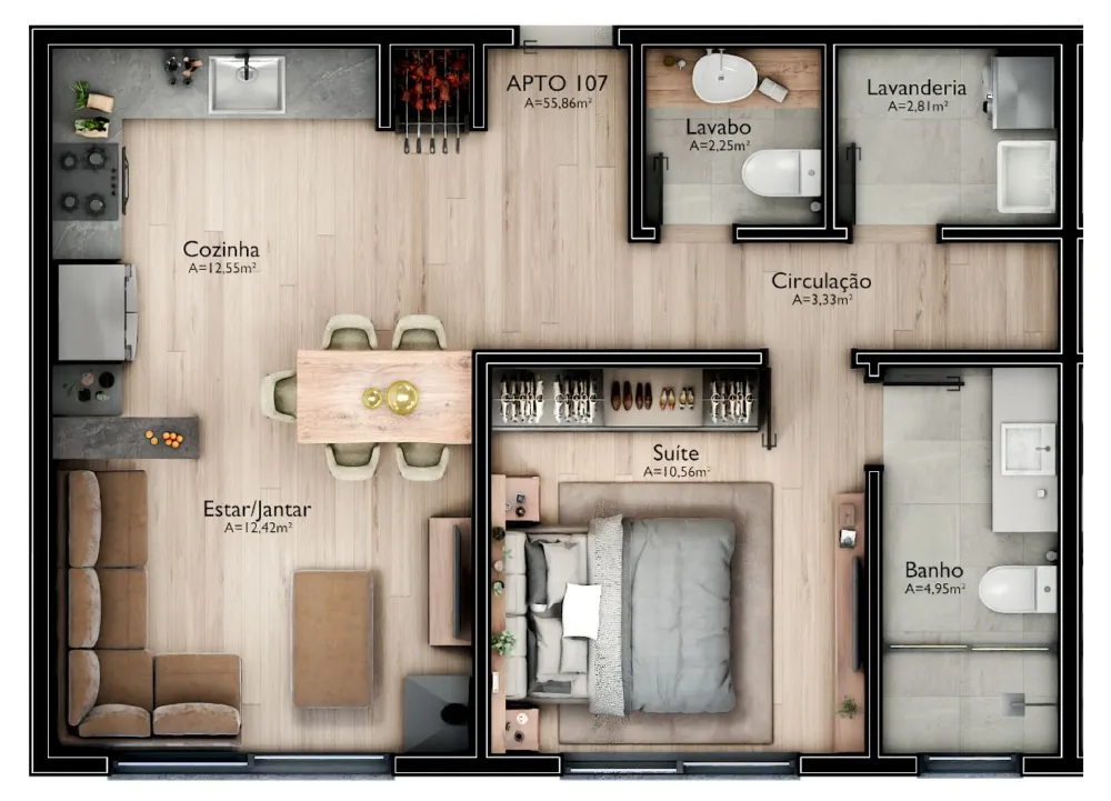 Apartamento para venda no bairro Mato Queimado em Gramado