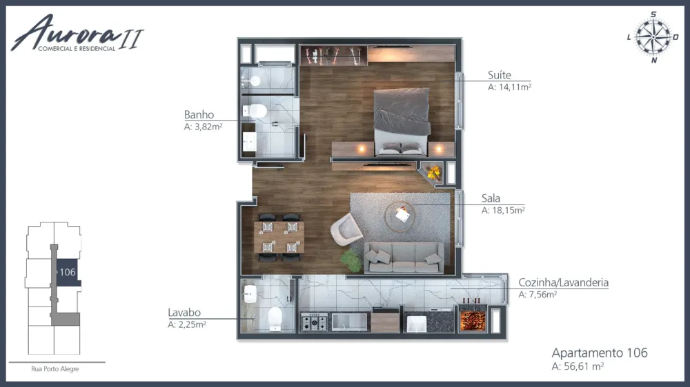 Apartamento para venda no bairro Moura em Gramado