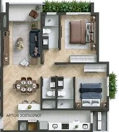 Apartamento para venda no bairro Centro  em Canela