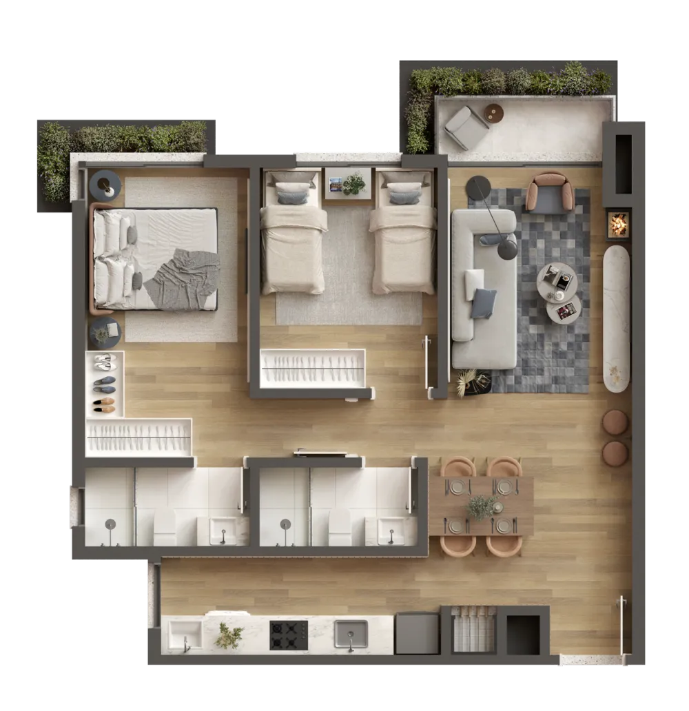 Apartamento para venda no bairro Centro  em Canela