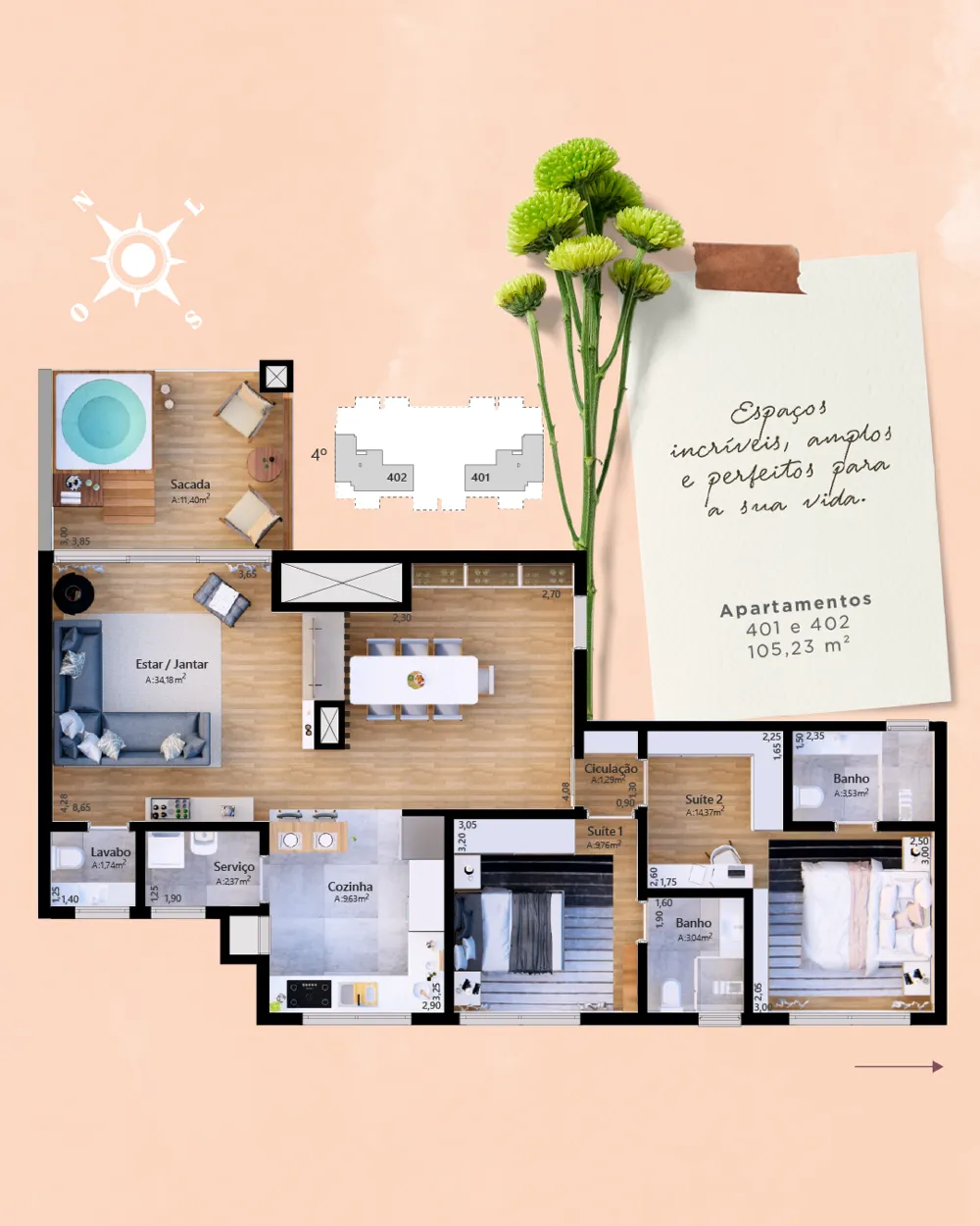 Apartamento para venda no bairro Centro em Gramado