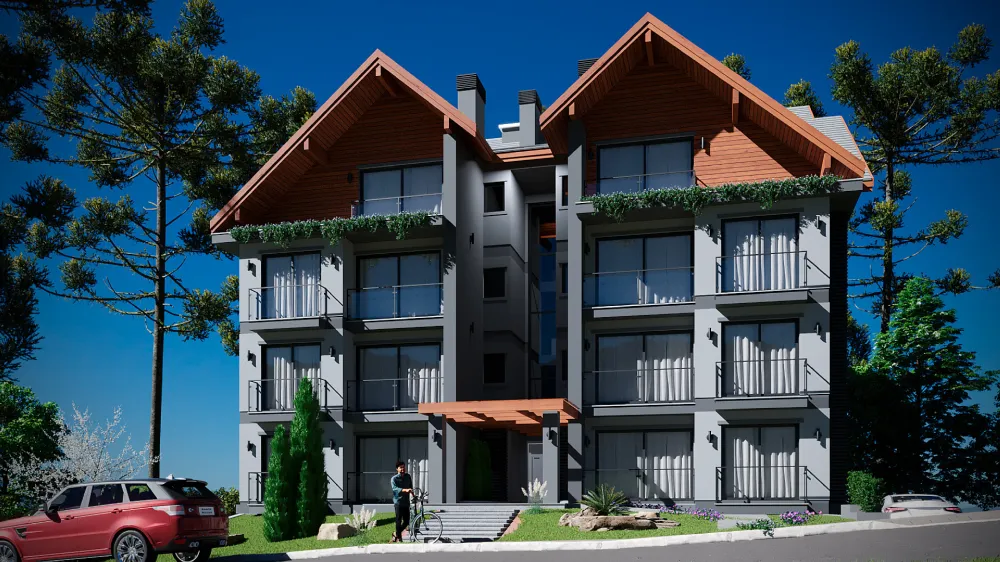 Cobertura 3 quartos sendo 1 suíte para venda no bairro Moura em Gramado