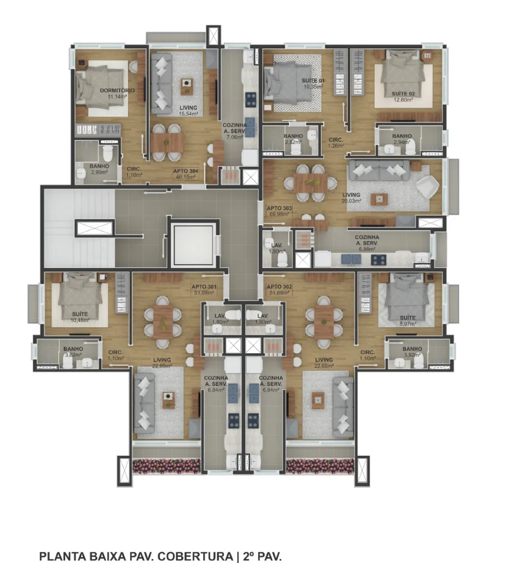 Apartamento para venda no bairro Floresta em Gramado