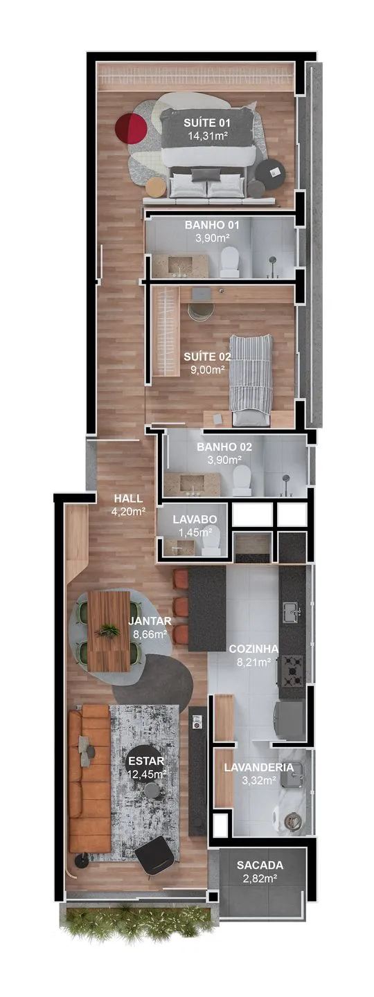 Apartamento para venda no bairro Carniel em Gramado