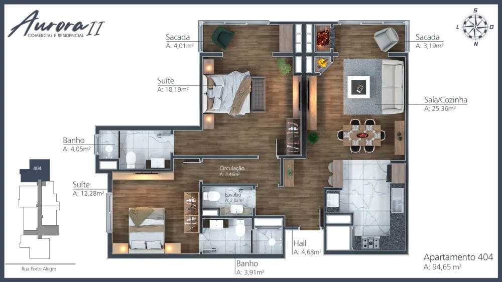 Apartamento para venda no bairro Moura em Gramado