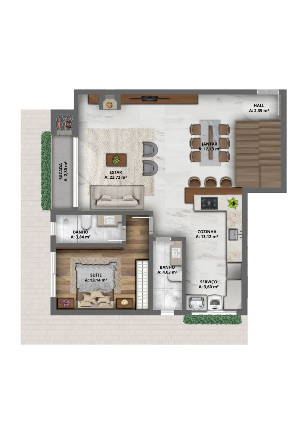 Apartamento para venda no bairro Planalto em Gramado