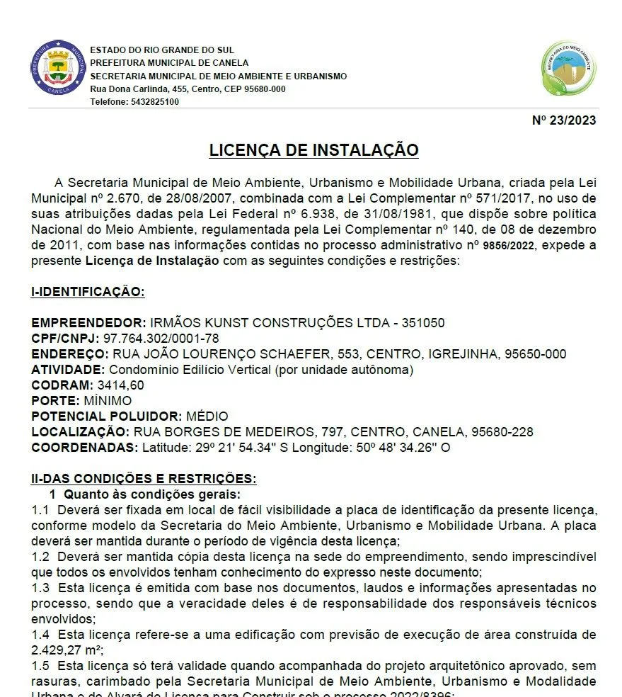 Apartamento para venda no bairro Centro  em Canela