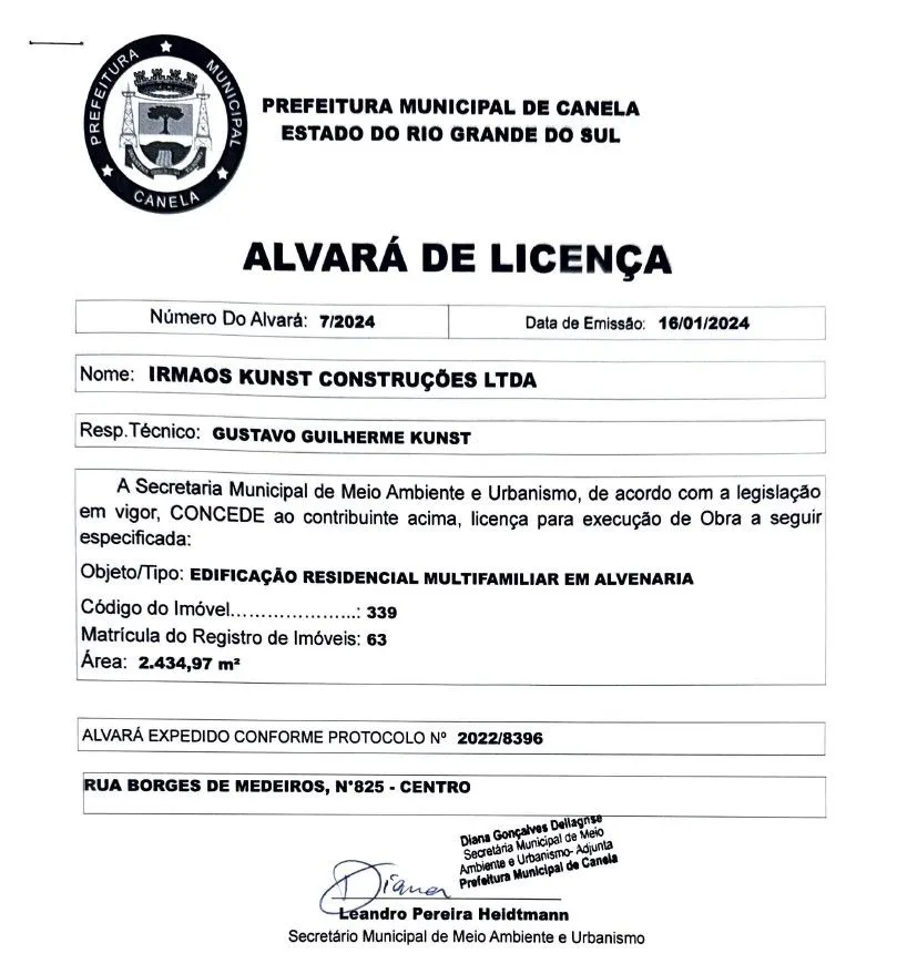 Apartamento para venda no bairro Centro  em Canela