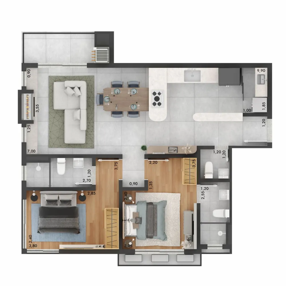 Apartamento para venda no bairro Portico em Gramado