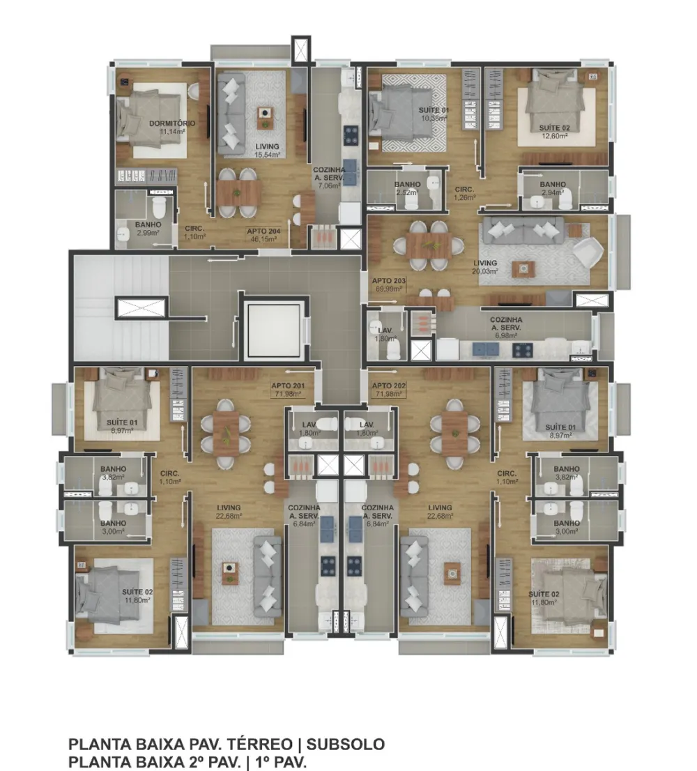 Apartamento para venda no bairro Floresta em Gramado