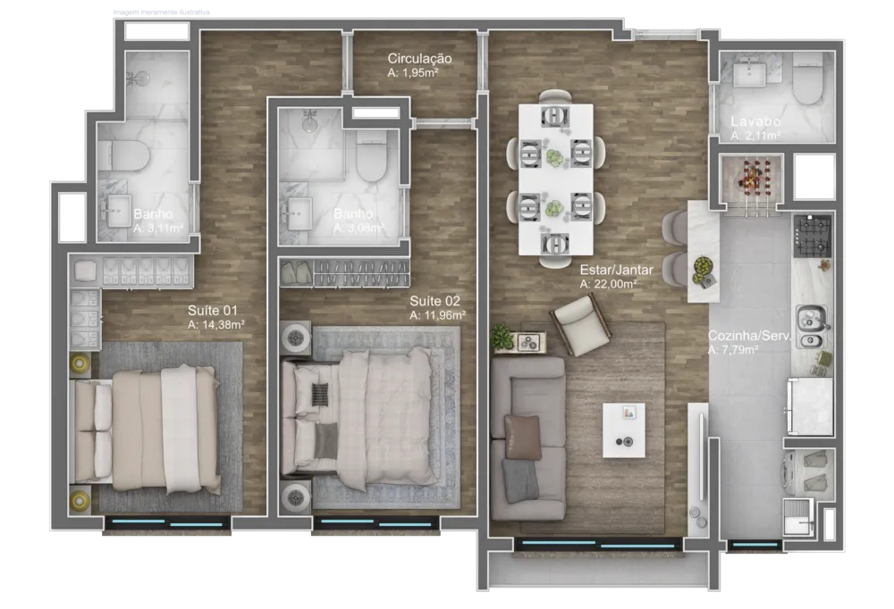 Apartamento para venda no bairro Av. Central em Gramado