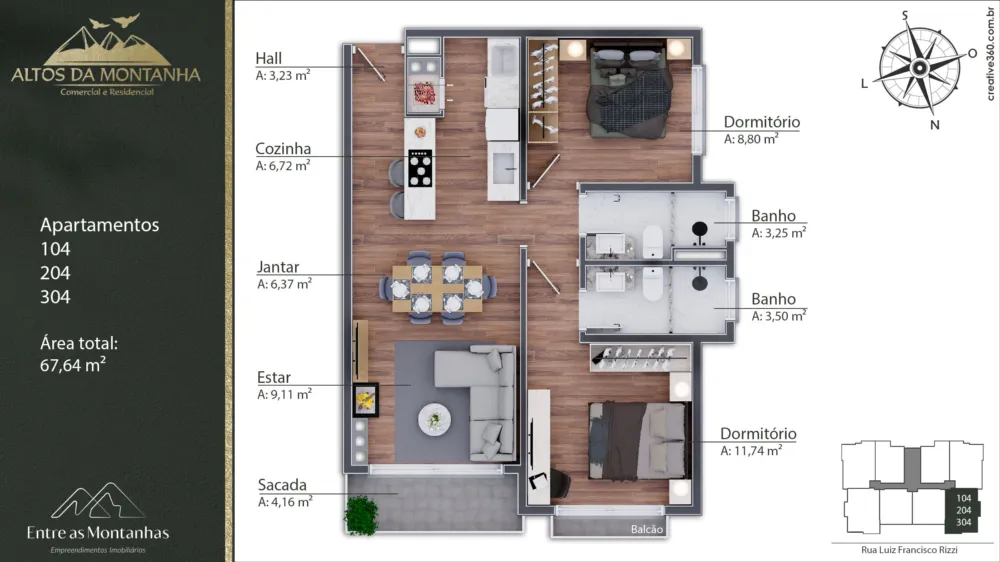 Apartamento para venda no bairro Varzea Grande em Gramado