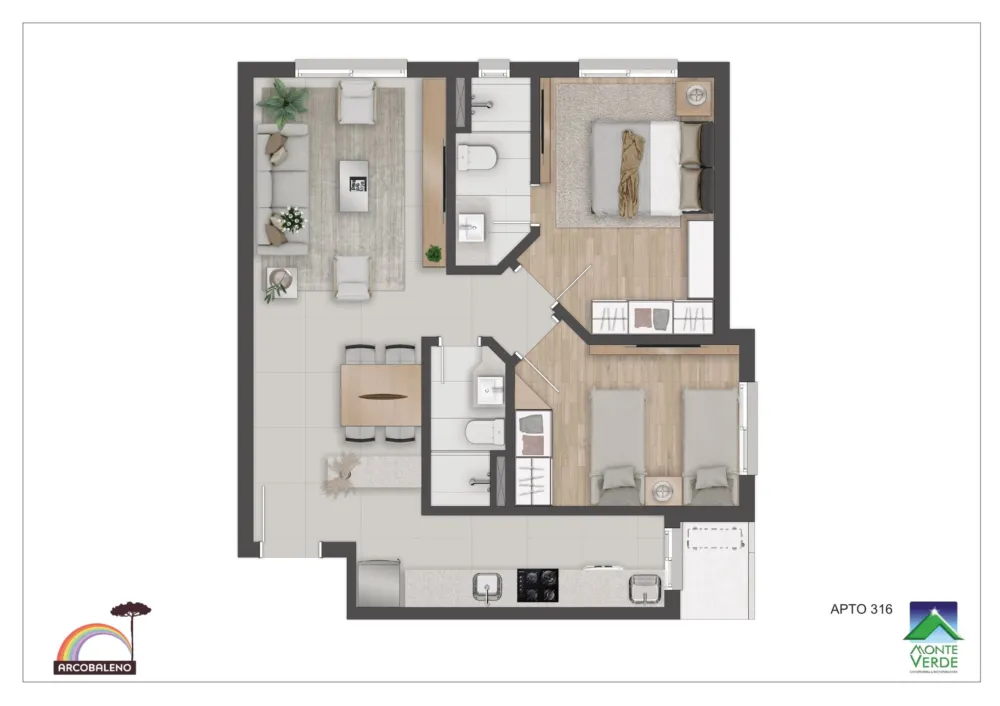 Apartamento para venda no bairro Floresta em Gramado