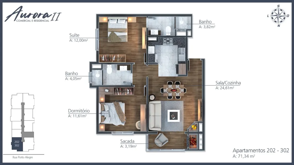 Apartamento para venda no bairro Moura em Gramado