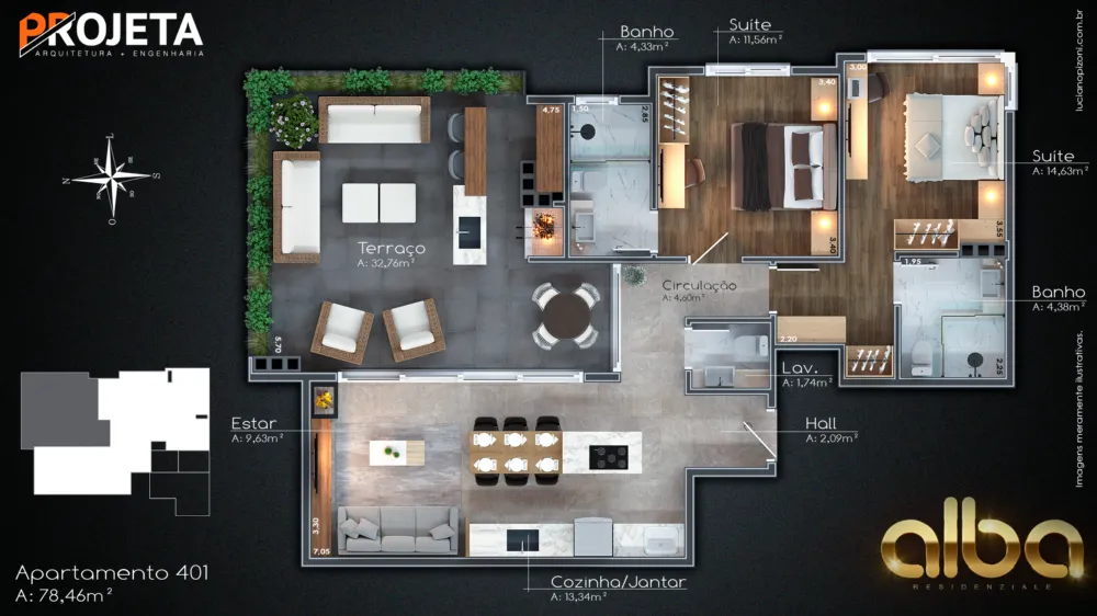 Apartamento para venda no bairro Carniel em Gramado