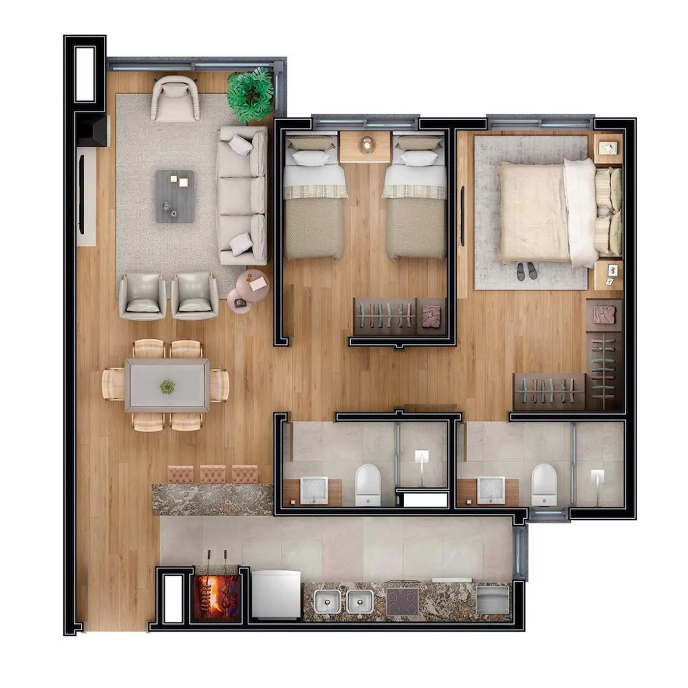 Apartamento para venda no bairro Carniel em Gramado