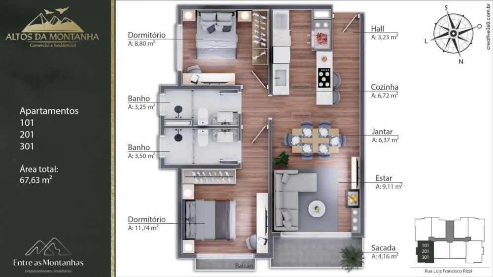 Apartamento para venda no bairro Varzea Grande em Gramado