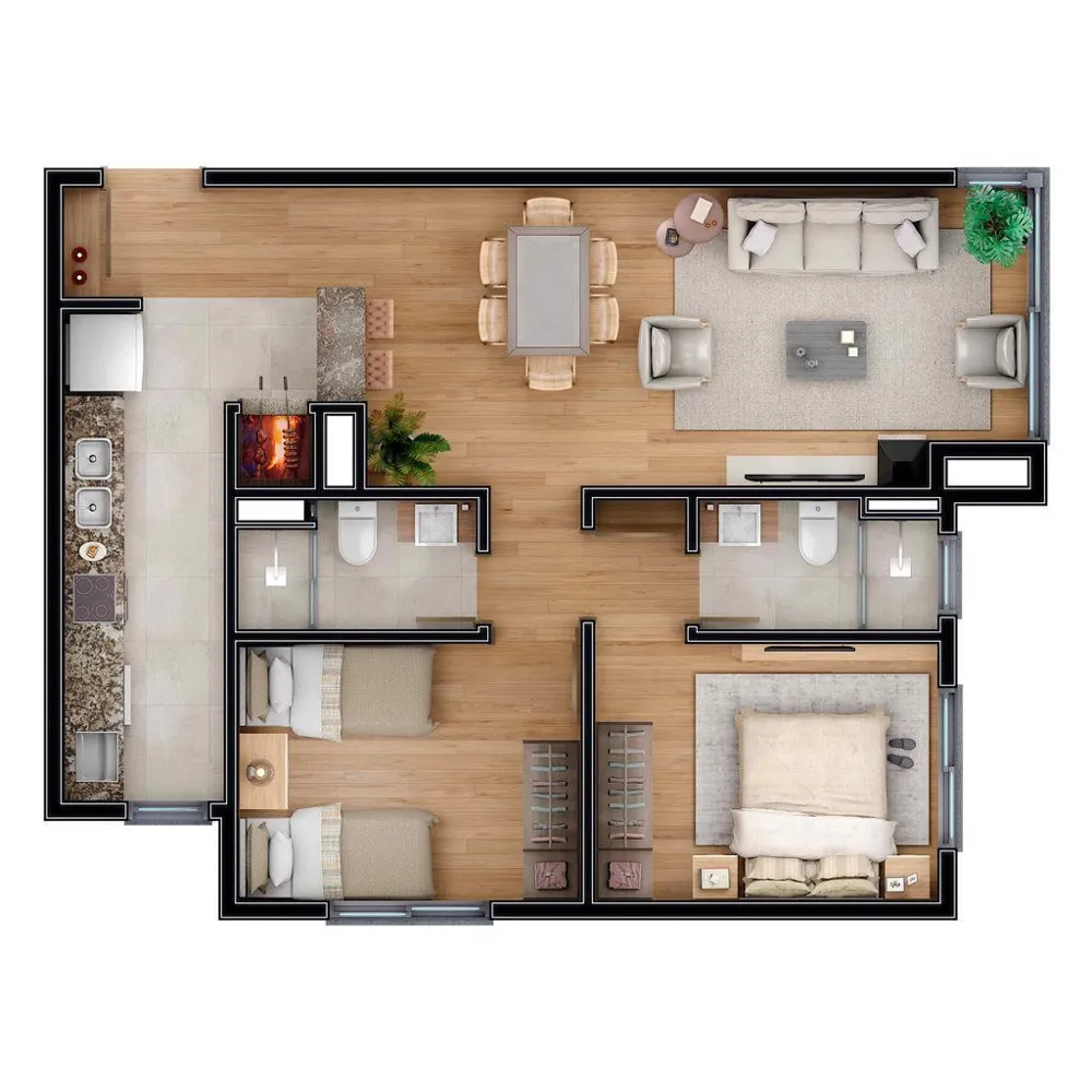 Apartamento para venda no bairro Carniel em Gramado